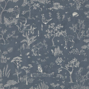 Sandberg Wallpaper Familj II Hollie dark blue