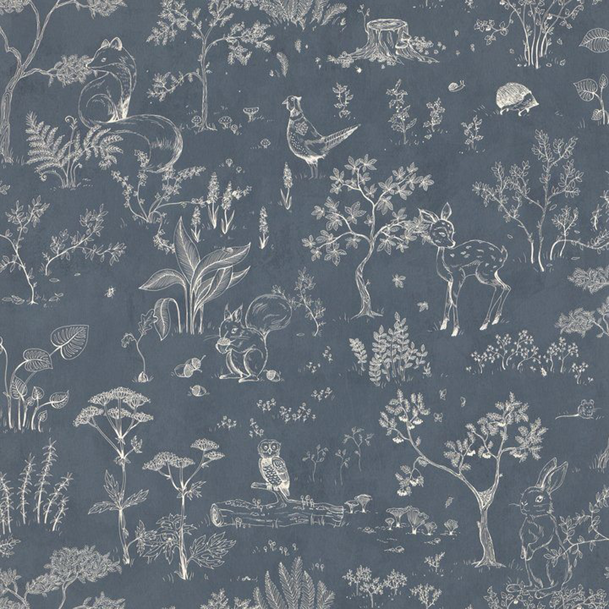 Sandberg Wallpaper Familj II Hollie dark blue