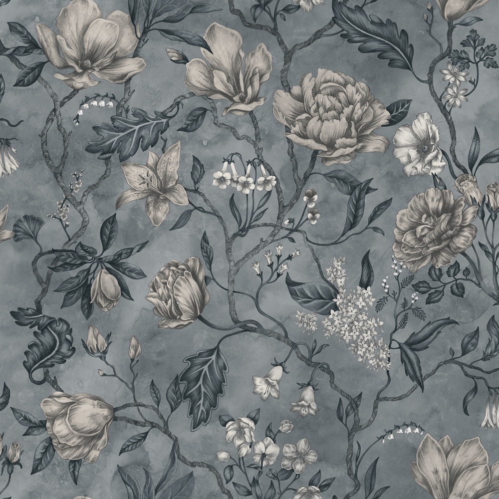 Sandberg Wallpaper Kolonin Linda misty blue