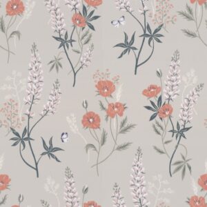 Sandberg Wallpaper Villa Dalarö Emma grey