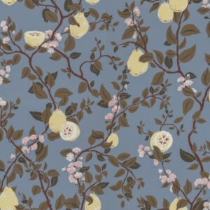 Sandberg Wallpaper Arboretum Kvitten light blue