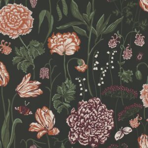 Sandberg Wallpaper LHotel Aurelie dark green