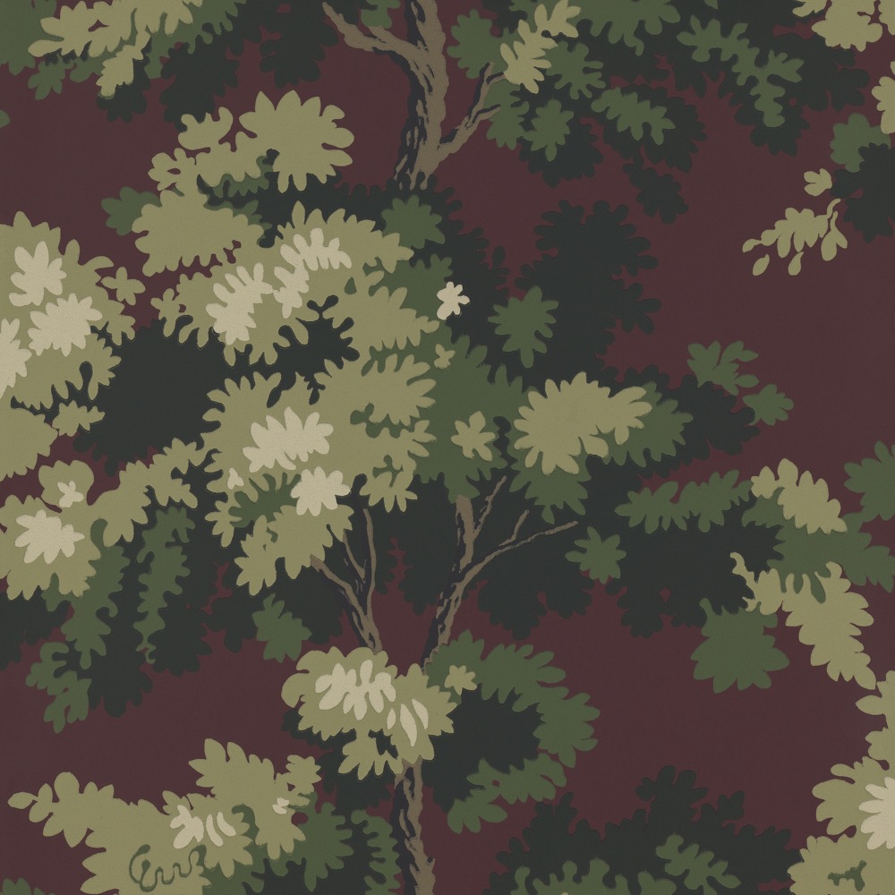 Sandberg Wallpaper LHotel Raphael dark red