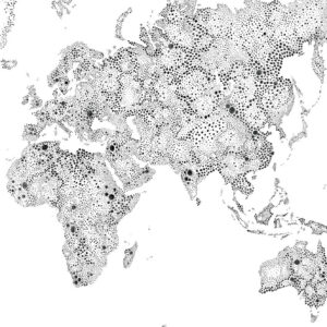 Sandberg Wallpaper Special Edition World Map black