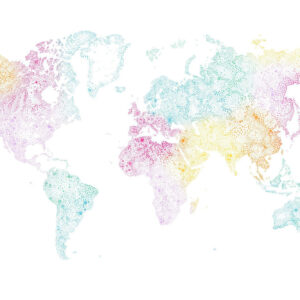 Sandberg Wallpaper Special Edition World Map multi