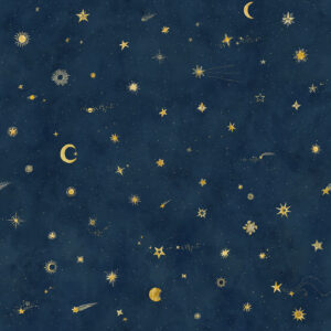 Sandberg Wallpaper Löfstad Starry sky petrol