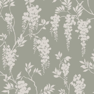 Sandberg Wallpaper Löfstad Hedvig garden green