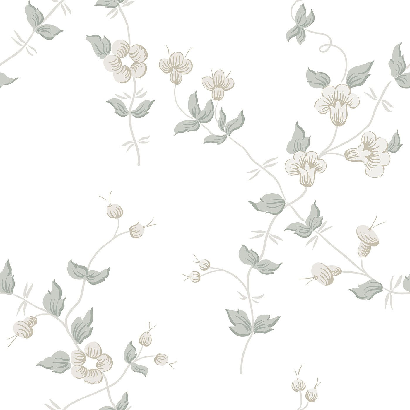 Sandberg Wallpaper Löfstad Maria spring green