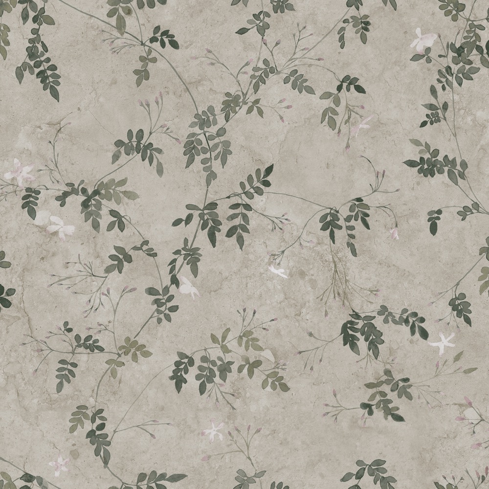 Sandberg Wallpaper Jordnära Irene olive green