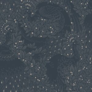 Sandberg Wallpaper Jordnära Evelina indigo blue