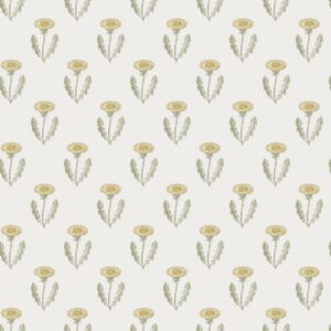 Sandberg Wallpaper Huset i Solen Maskrosen spring green