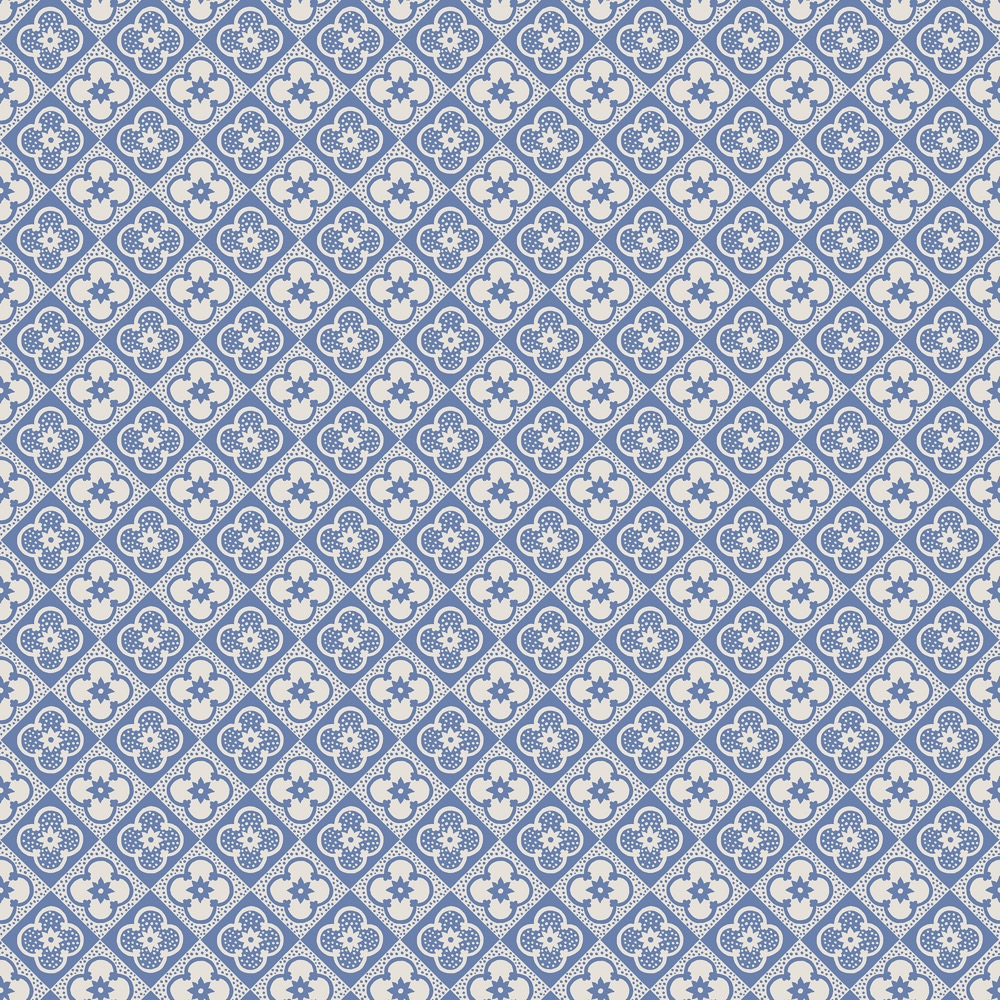 Sandberg Wallpaper Huset i Solen Lyckan sapphire