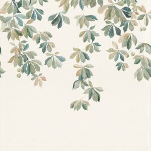 Sandberg Wallpaper Huset i Solen Kastanjen garden green
