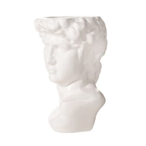 Sass & Belle Large Greek Head Vase / Planter White