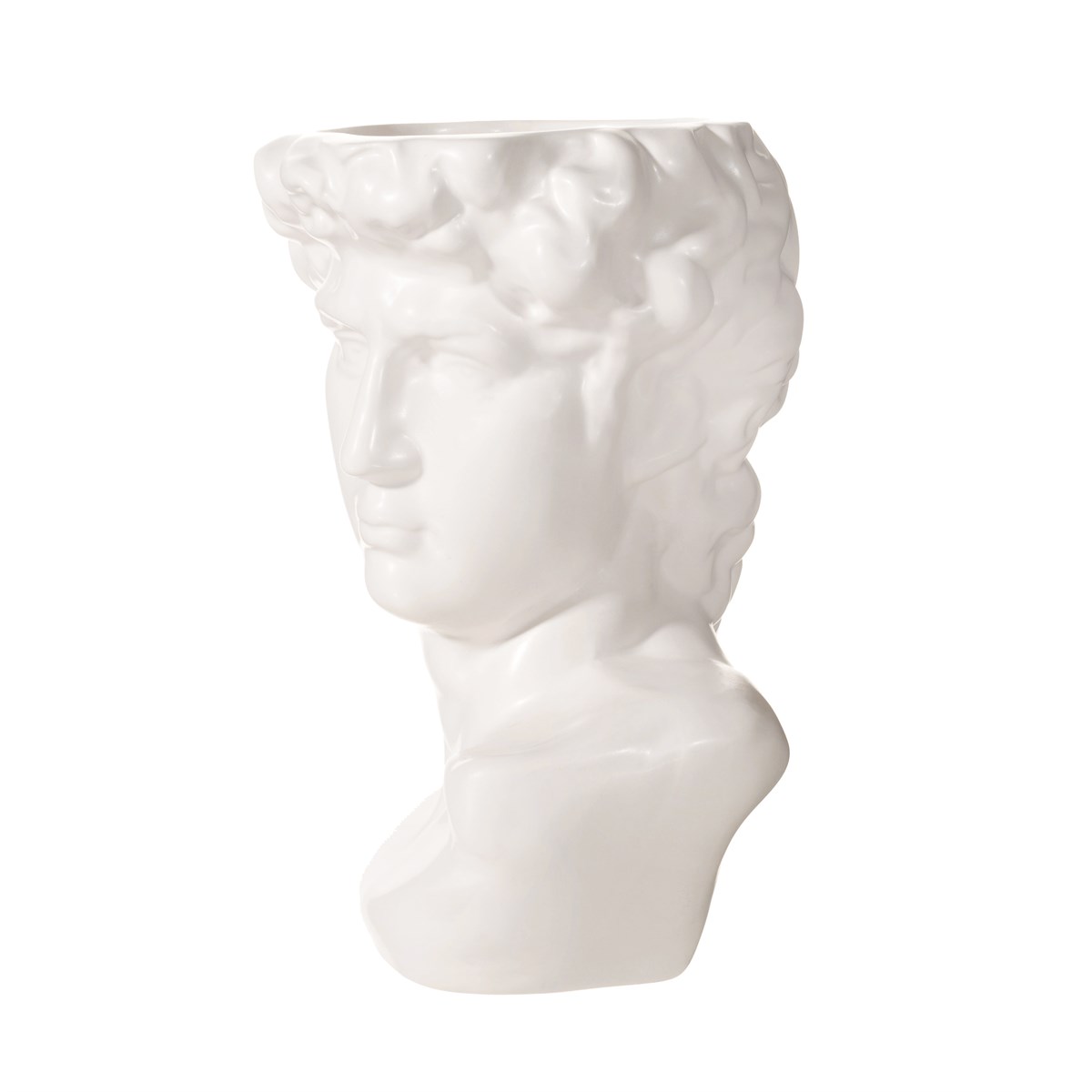 Sass & Belle Large Greek Head Vase / Planter White