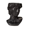 Sass & Belle Large Greek Head Vase / Planter Black