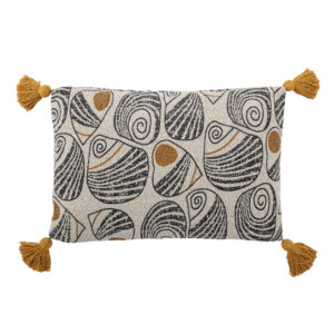 Bloomingville Giano Cushion, Recycled Cotton Yellow