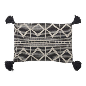 Bloomingville Gutte Cushion Recycled Cotton Black