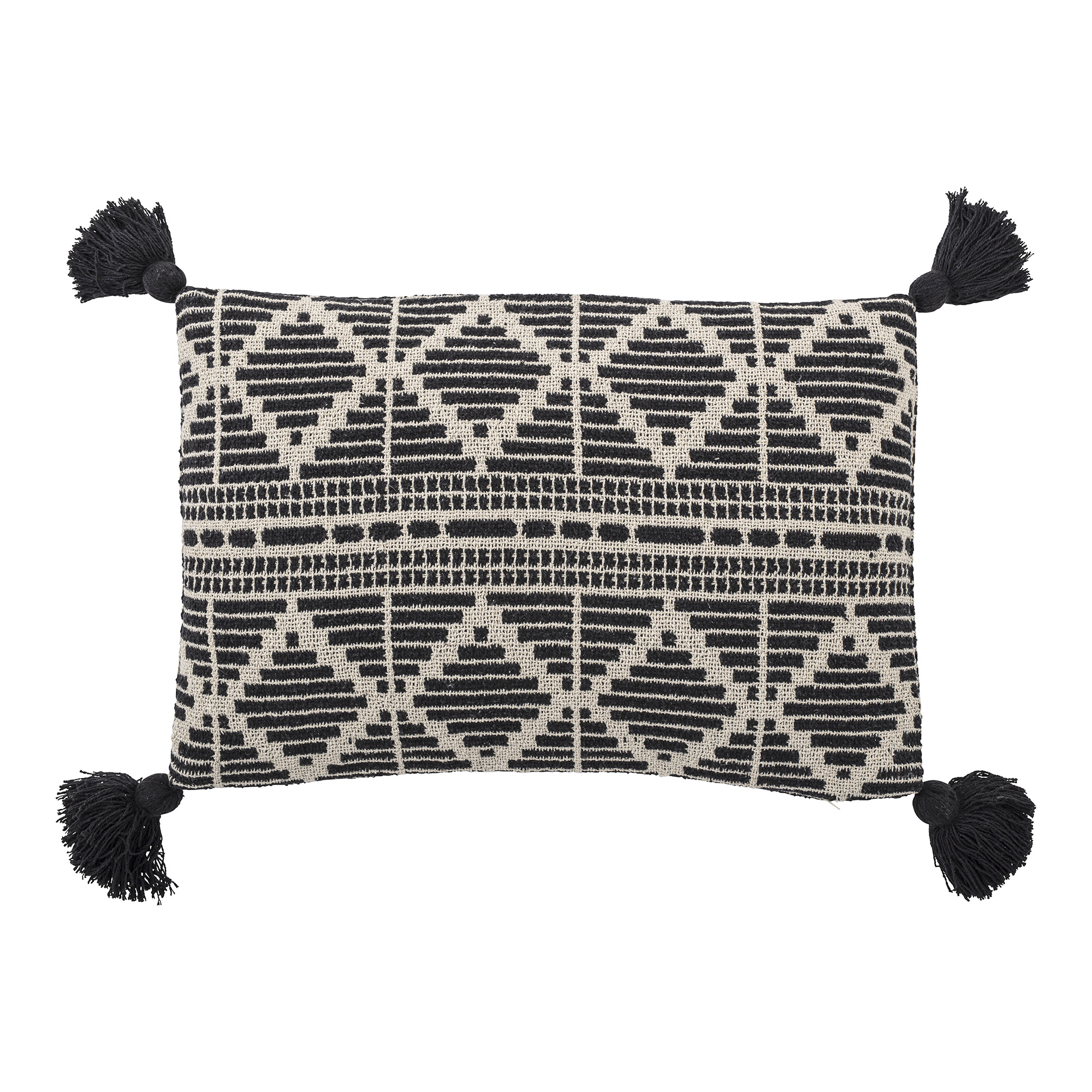 Bloomingville Gutte Cushion Recycled Cotton Black