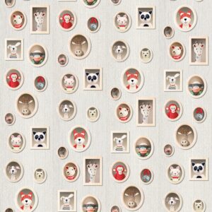 nlxl Crochet Animals roll of wallpaper ACP-01 by Anne-Claire Petit