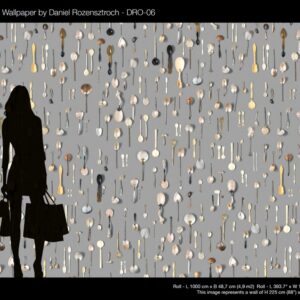 nlxl Spoons Small wallpaper roll of wallpaper DRO-06 by Daniel Rozensztroch
