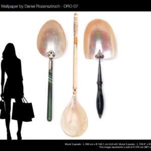 nlxl Spoons XL wallpaper mural 3 drops DRO-07 by Daniel Rozensztroch