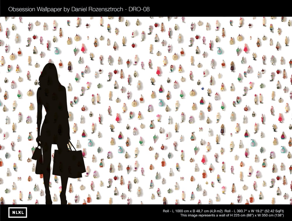 nlxl Christmas wallpaper roll of wallpaper DRO-08 by Daniel Rozensztroch