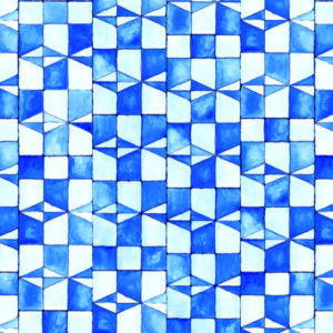 nlxl Mediterranean Indigo wallpaper roll of wallpaper GEO-05 by Toi Et Moi