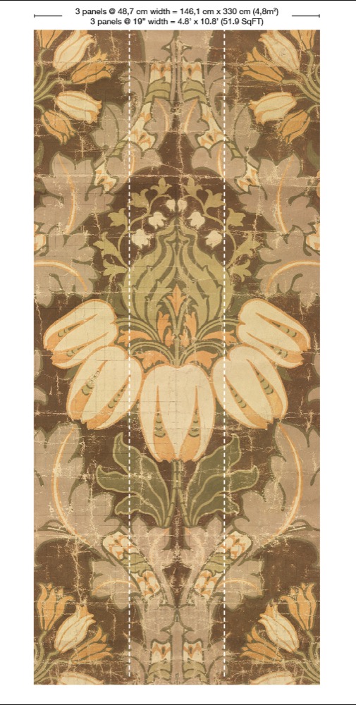 nlxl 3 drops Big Pattern Luther wallpaper mural 3 drops MRV-02-3 by Mr & Mrs Vintage