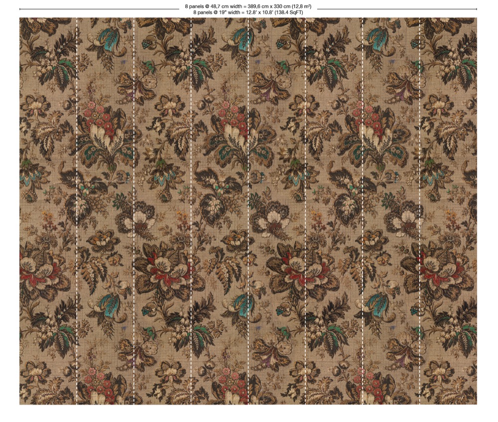 nlxl 8 drops Big Pattern Bogor wallpaper mural 8 drops MRV-04-8 by Mr & Mrs Vintage