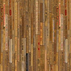 nlxl Rulers small wallpaper roll of wallpaper MRV-05 by Mr & Mrs Vintage