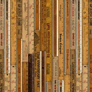 nlxl Rulers large wallpaper roll of wallpaper MRV-06 by Mr & Mrs Vintage