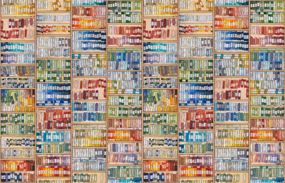 nlxl Colored Chalk wallpaper roll of wallpaper MRV-09 by Mr & Mrs Vintage
