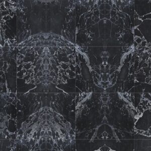 nlxl Black Tiles 48,7 x 76,9 cm Mirrored wallpaper  roll of wallpaper PHM-51B by Piet Hein Eek