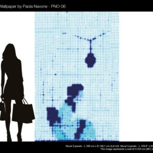 nlxl Geisha Sitting wallpaper mural 3 drops PNO-06 by Paola Navone