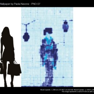 nlxl Geisha Standing wallpaper mural 3 drops PNO-07 by Paola Navone