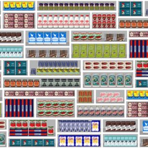 nlxl Supermarket wallpaper roll of wallpaper PNO-09 by Paola Navone