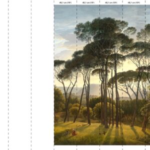 nlxl 5 drops Umbrella Pines wallpaper mural 5 drops RKS-01-5 by Piet Hein Eek
