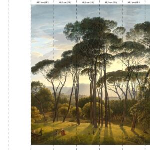 nlxl 6 drops Umbrella Pines wallpaper mural 6 drops RKS-01-6 by Piet Hein Eek