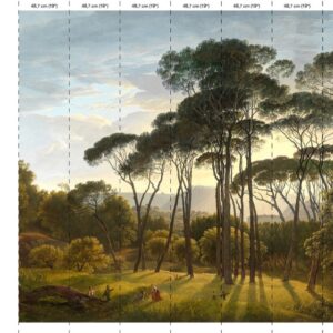 nlxl 7 drops Umbrella Pines wallpaper mural 7 drops RKS-01-7 by Piet Hein Eek