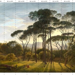 nlxl 9 drops Umbrella Pines wallpaper mural 9 drops RKS-01-9 by Piet Hein Eek