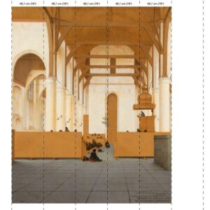 nlxl 5 drops Saint-Odulphus Church wallpaper mural 5 drops RKS-02-5 by Piet Hein Eek