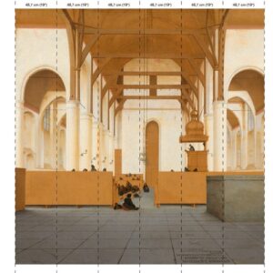 nlxl 6 drops Saint-Odulphus Church wallpaper mural 6 drops RKS-02-6 by Piet Hein Eek