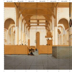 nlxl 7 drops Saint-Odulphus Church wallpaper mural 7 drops RKS-02-7 by Piet Hein Eek