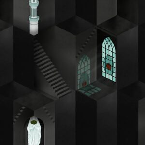 nlxl Midnight Black mural SUZ-02 by Suzan Hijink