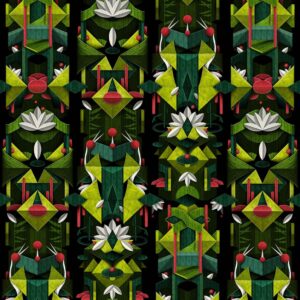 nlxl Leaving Japan roll of wallpaper SUZ-04 by Suzan Hijink