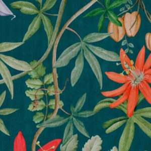 nlxl Blue Passiflora Blue Wallpaper mural UON-04 -Blue by UON