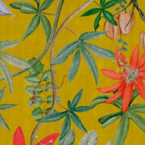 nlxl Yellow Passiflora Yellow Wallpaper  mural UON-04 -Yellow by UON