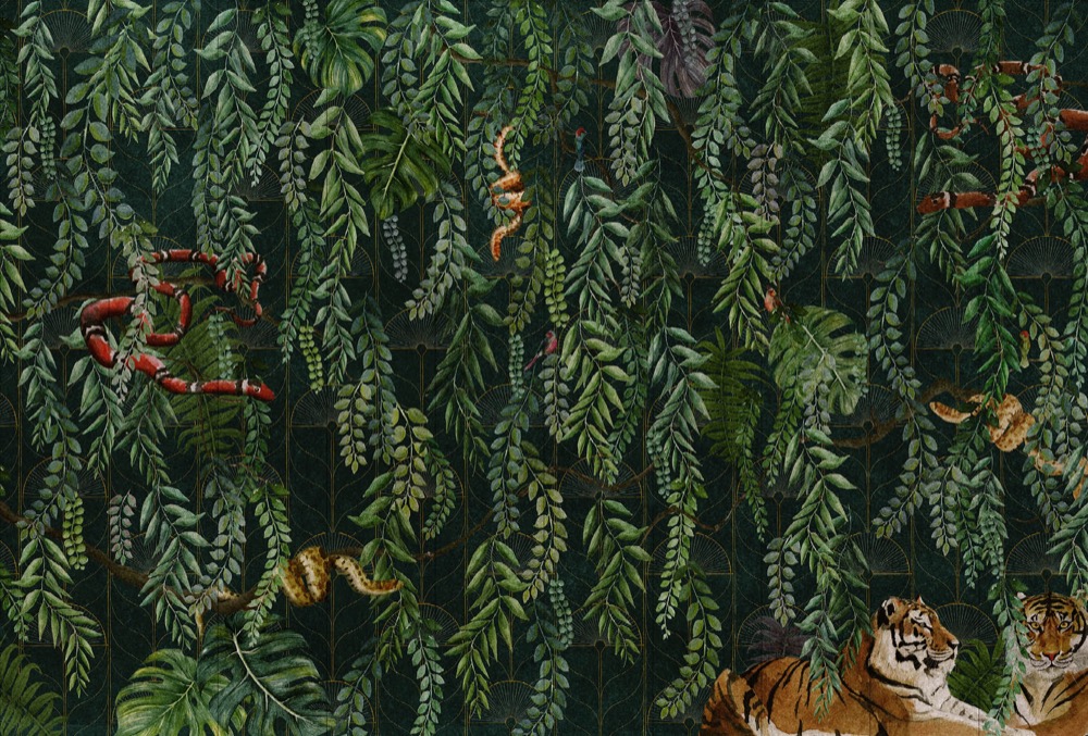 nlxl Art Deco Wallpaper 10 Drops mural UON-06-10 by UON