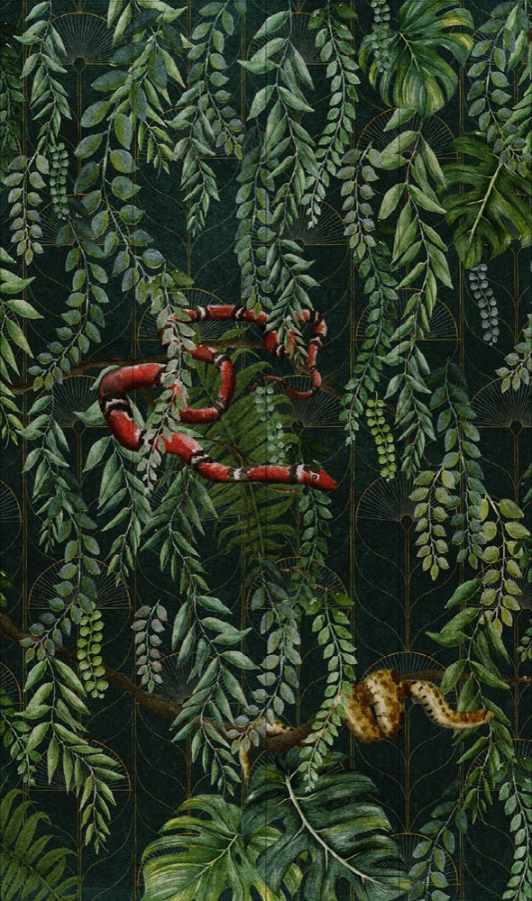 nlxl Art Deco Wallpaper 4 Drops mural UON-06-4 by UON